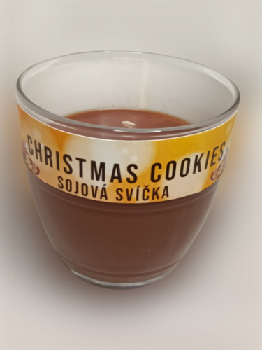 Fajnpocit sojová svíčka ve skle Christmas Cookies