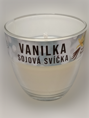 Fajnpocit sojová svíčka ve skle Vanilka