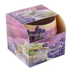 Bartek svíčka vosková ve skle 100g Lavender Soap/Levandulové mýdlo/