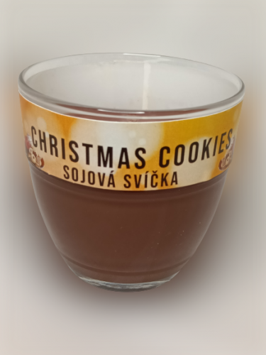 Fajnpocit sojová svíčka ve skle Christmas Cookies