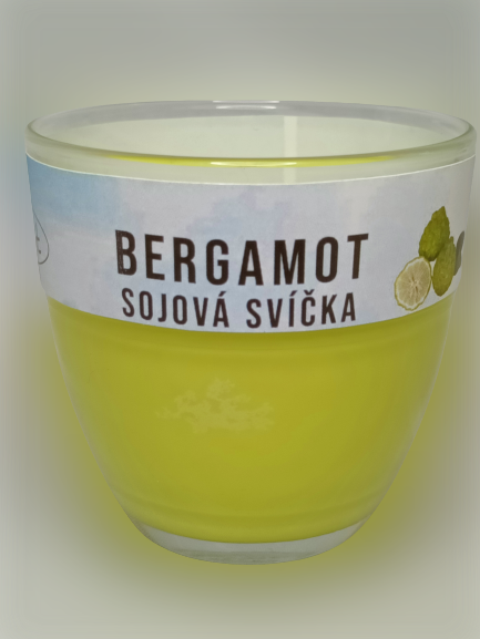 Fajnpocit sojová svíčka ve skle Bergamot